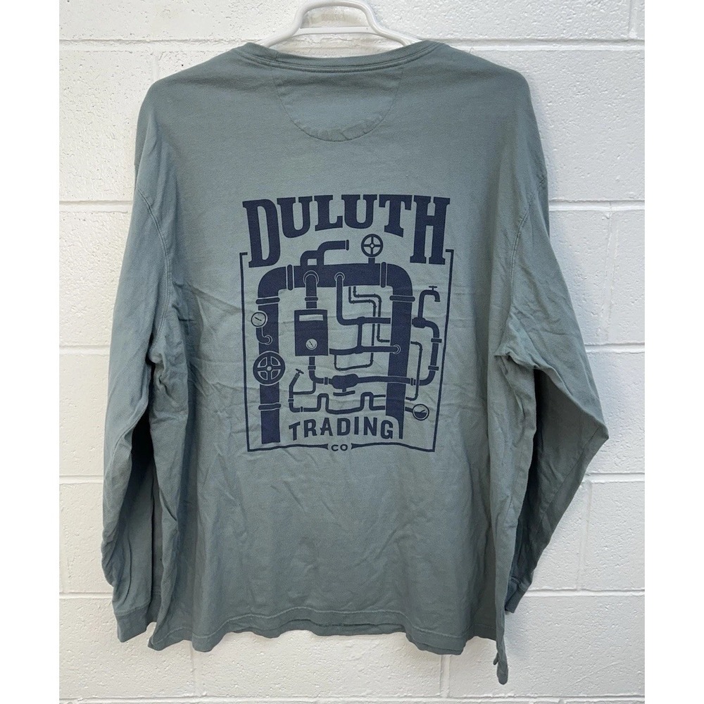 Duluth Longtail T-Shirt Green Beaver Graphic Relaxed / Mens‎ 2XL